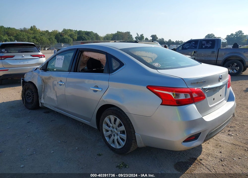 2016 NISSAN SENTRA S VIN: 3N1AB7AP5GY290662