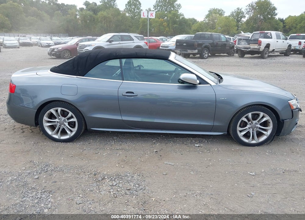 2013 AUDI S5 3.0T PREMIUM PLUS VIN: WAUVGAFH6DN002622
