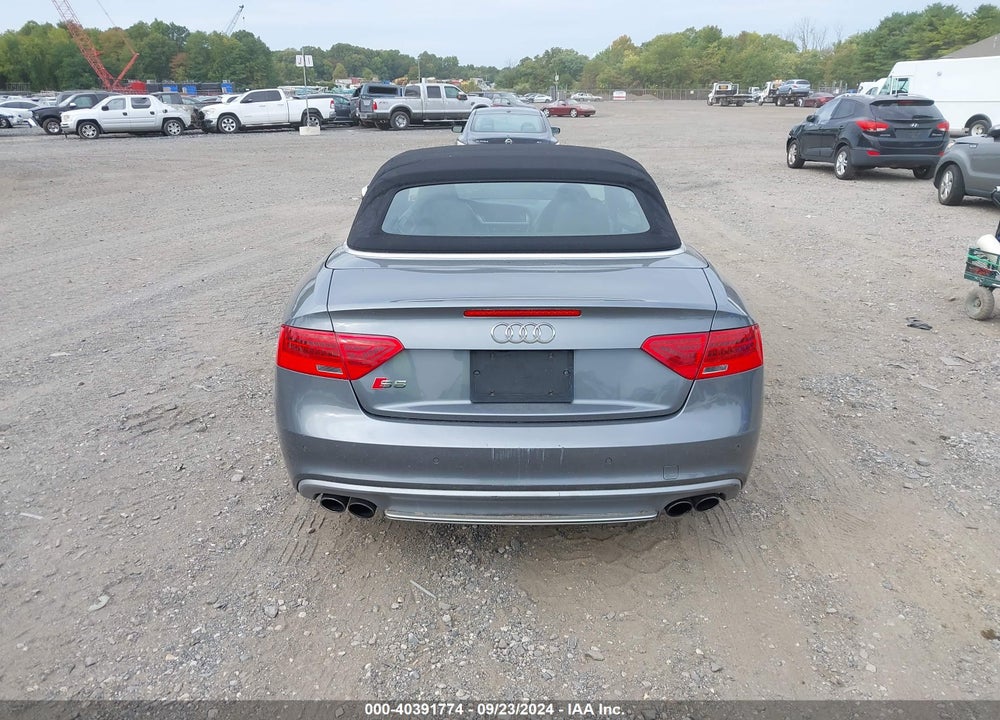 2013 AUDI S5 3.0T PREMIUM PLUS VIN: WAUVGAFH6DN002622