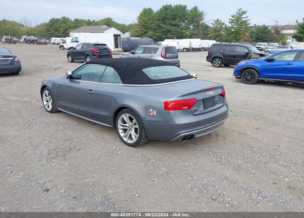 2013 AUDI S5 3.0T PREMIUM PLUS VIN: WAUVGAFH6DN002622