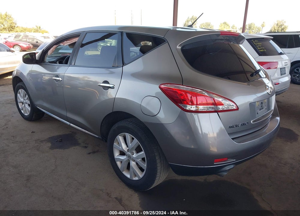 2012 NISSAN MURANO S VIN: JN8AZ1MU7CW107985