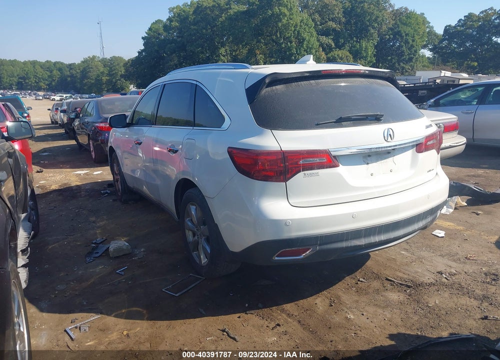 2016 ACURA MDX ADVANCE & ENTERTAINMENT PACKAGES/ADVANCE PACKAGE VIN: 5FRYD4H96GB047142