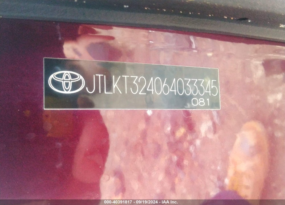 2006 SCION XB VIN: JTLKT324064033345