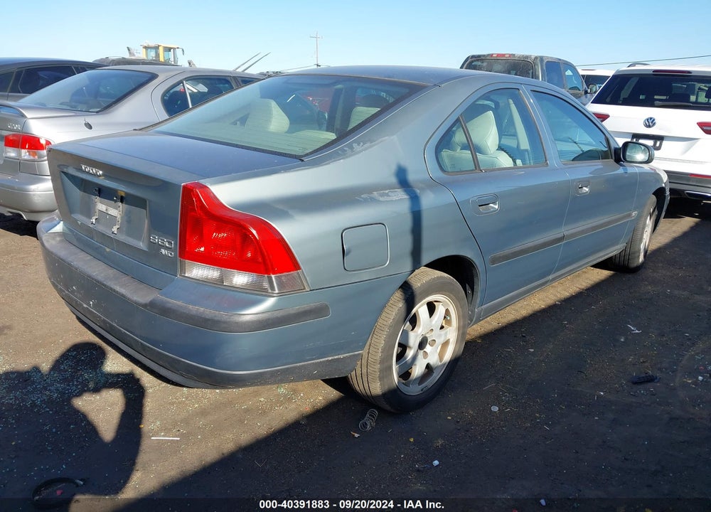 2002 VOLVO S60 AWD VIN: YV1RH58D022143326