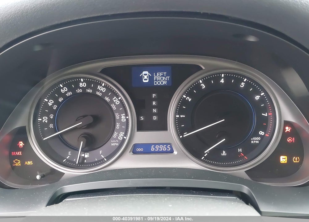 2010 LEXUS IS 250 VIN: JTHBF5C25A5124947