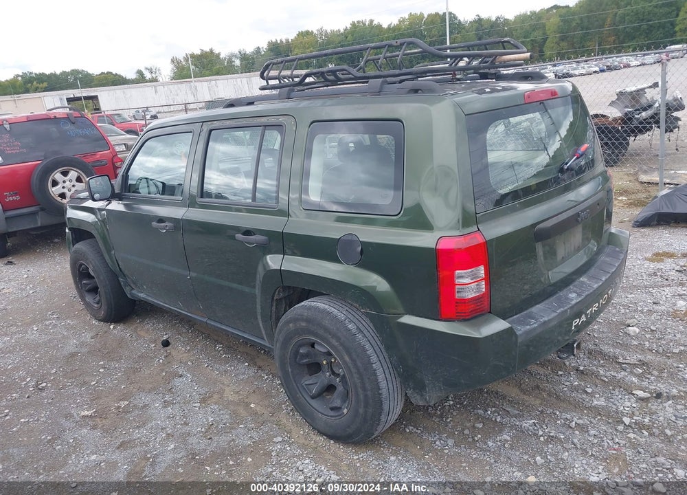 2008 JEEP PATRIOT SPORT VIN: 1J8FT28W78D752782