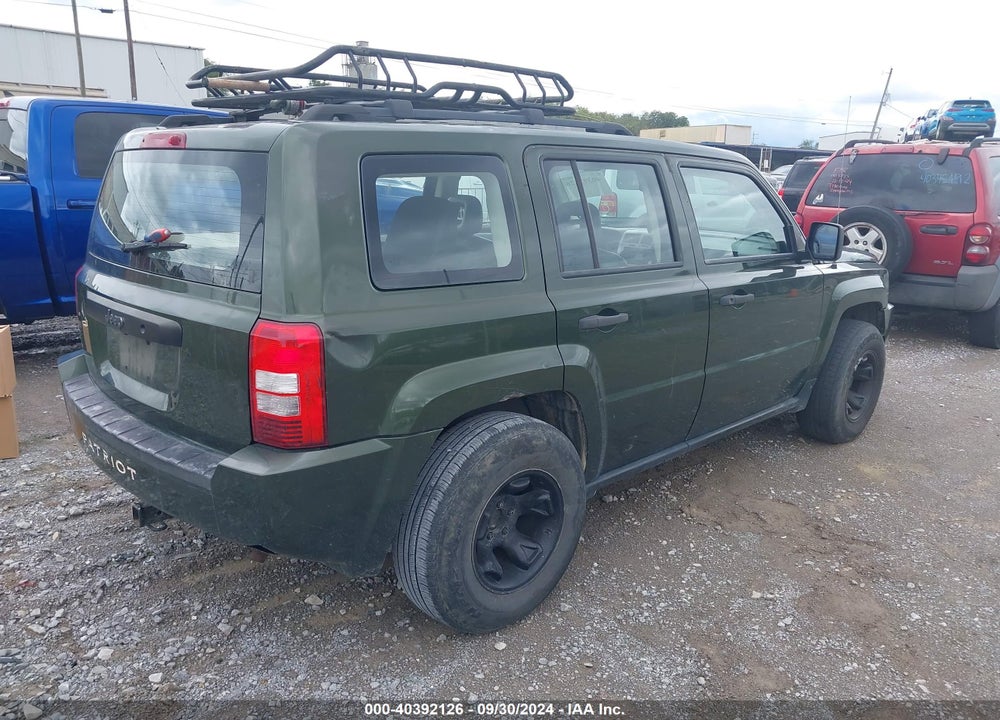 2008 JEEP PATRIOT SPORT VIN: 1J8FT28W78D752782