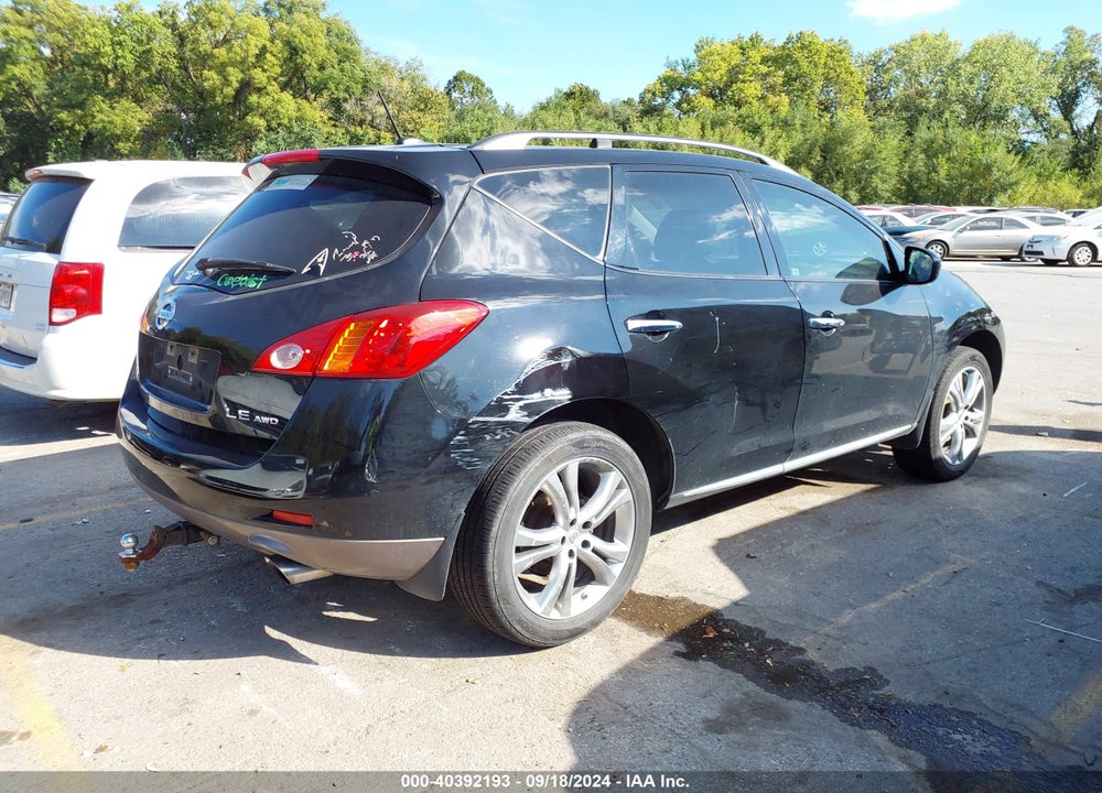 2010 NISSAN MURANO LE VIN: JN8AZ1MW6AW130320