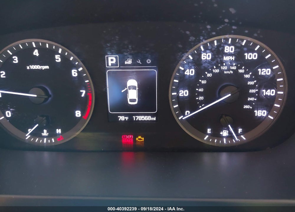 2015 HYUNDAI SONATA SE VIN: 5NPE24AF4FH006423