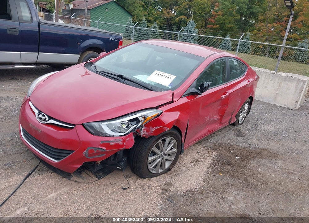 2016 HYUNDAI ELANTRA SE VIN: KMHDH4AE1GU518242