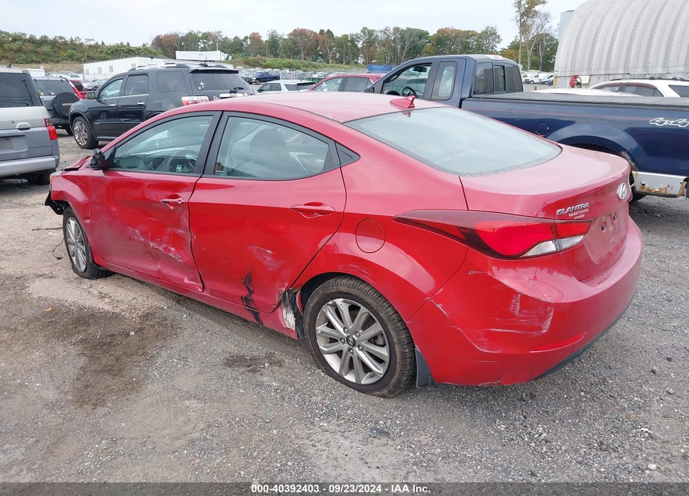 2016 HYUNDAI ELANTRA SE VIN: KMHDH4AE1GU518242