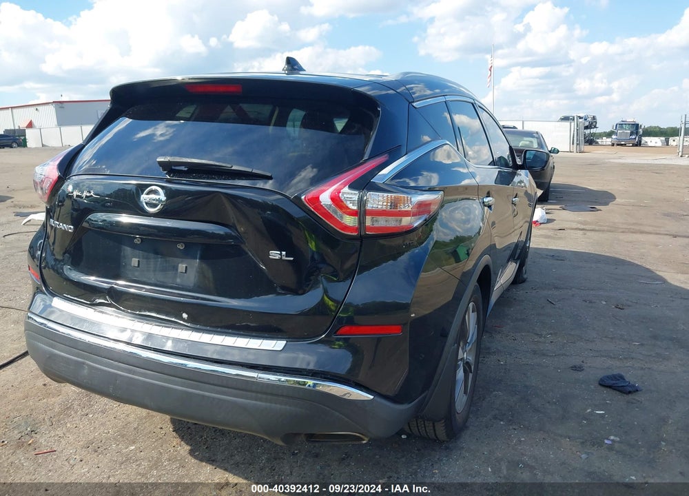 2017 NISSAN MURANO SL VIN: 5N1AZ2MG4HN104868