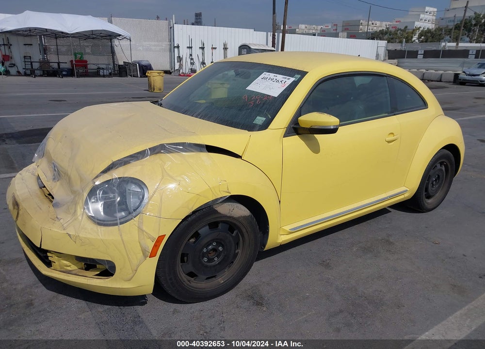 2012 VOLKSWAGEN BEETLE 2.5L VIN: 3VWJP7AT0CM605880