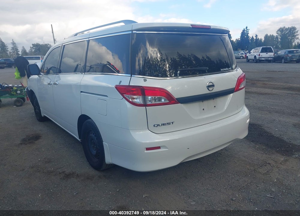 2014 NISSAN QUEST S VIN: JN8AE2KP5E9102137