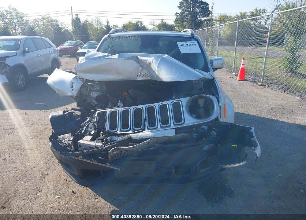 2016 JEEP RENEGADE LIMITED VIN: ZACCJBDT2GPC74864