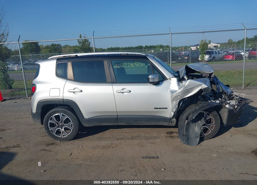 2016 JEEP RENEGADE LIMITED VIN: ZACCJBDT2GPC74864