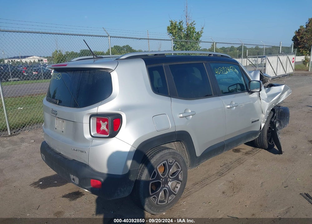 2016 JEEP RENEGADE LIMITED VIN: ZACCJBDT2GPC74864