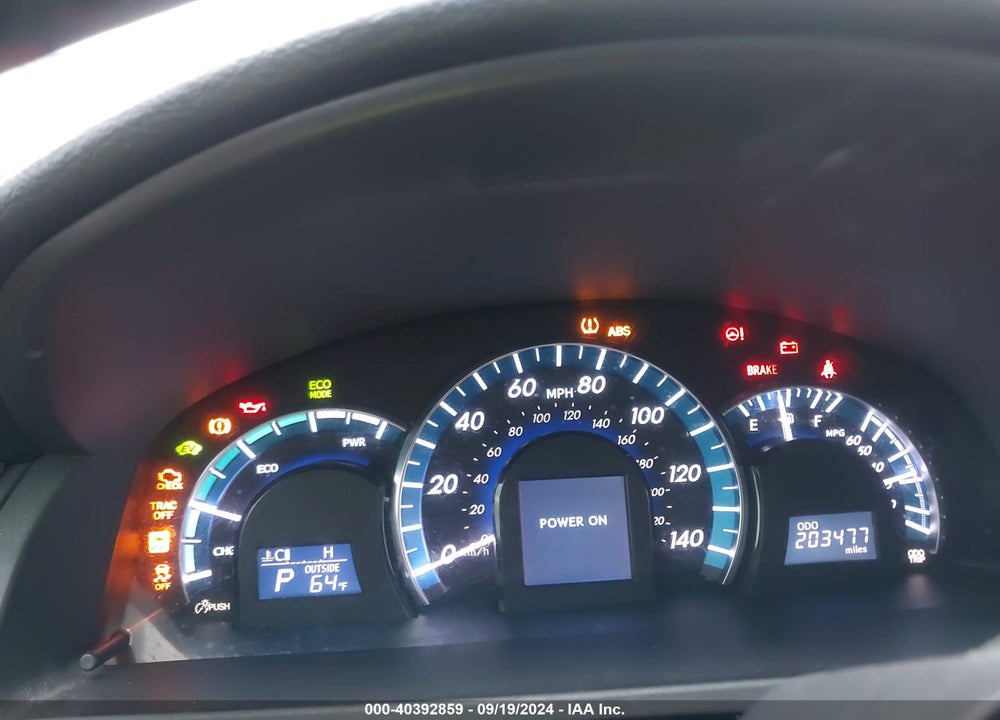 2013 TOYOTA CAMRY HYBRID XLE VIN: 4T1BD1FK1DU096596