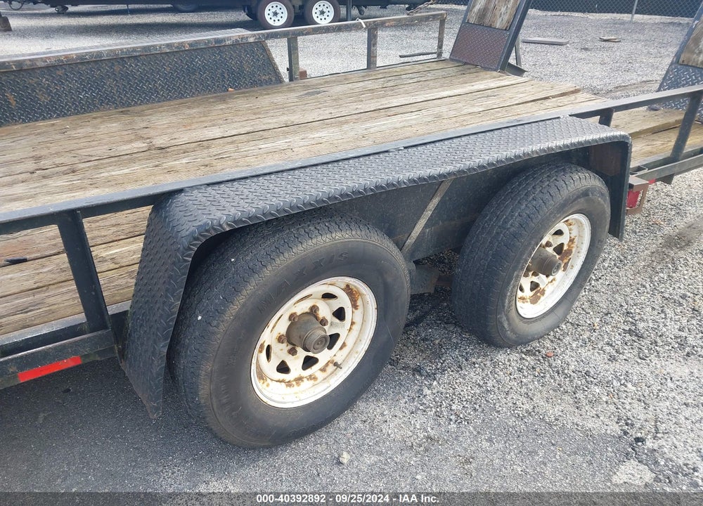 2001 BACKYARD TRAILER 2 AXEL VIN: 1B9BF1620YC569051