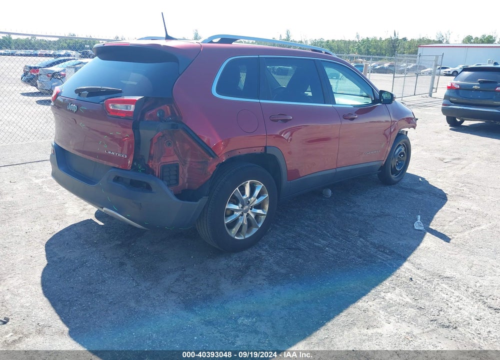 2017 JEEP CHEROKEE LIMITED FWD VIN: 1C4PJLDBXHW526010