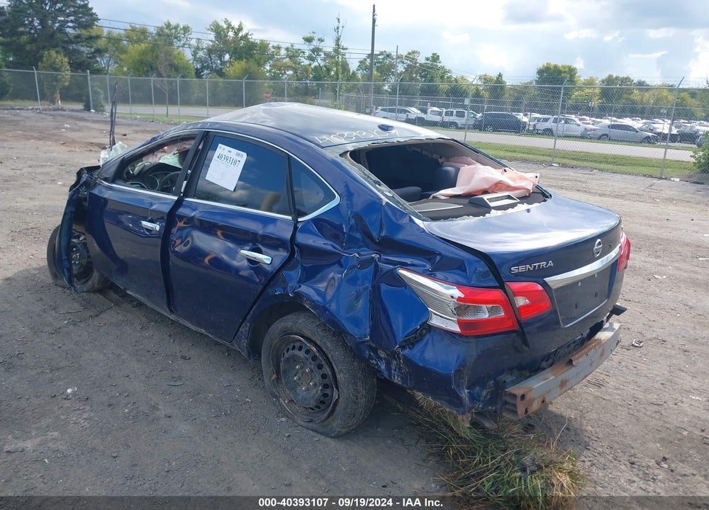 2017 NISSAN SENTRA SV VIN: 3N1AB7AP4HL657193