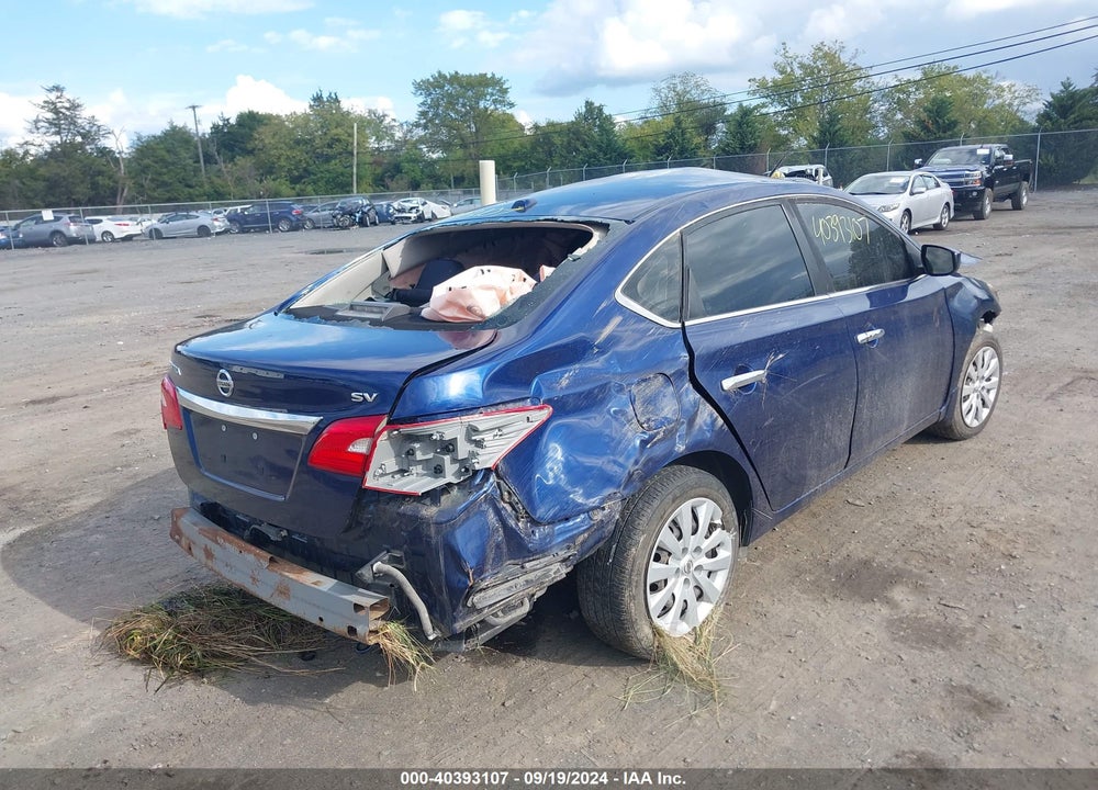 2017 NISSAN SENTRA SV VIN: 3N1AB7AP4HL657193