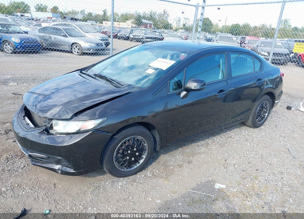 2013 HONDA CIVIC LX VIN: 19XFB2F52DE027684