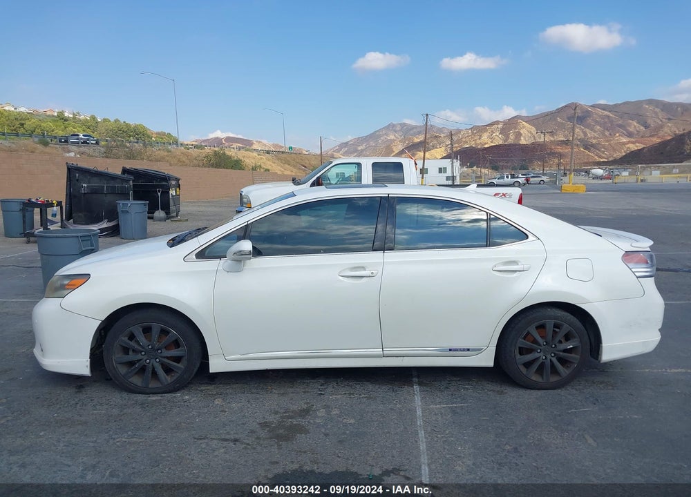 2010 LEXUS HS 250H PREMIUM VIN: JTHBB1BA2A2013951