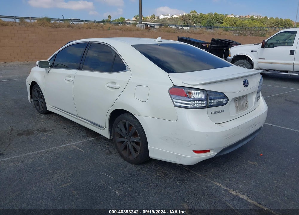 2010 LEXUS HS 250H PREMIUM VIN: JTHBB1BA2A2013951
