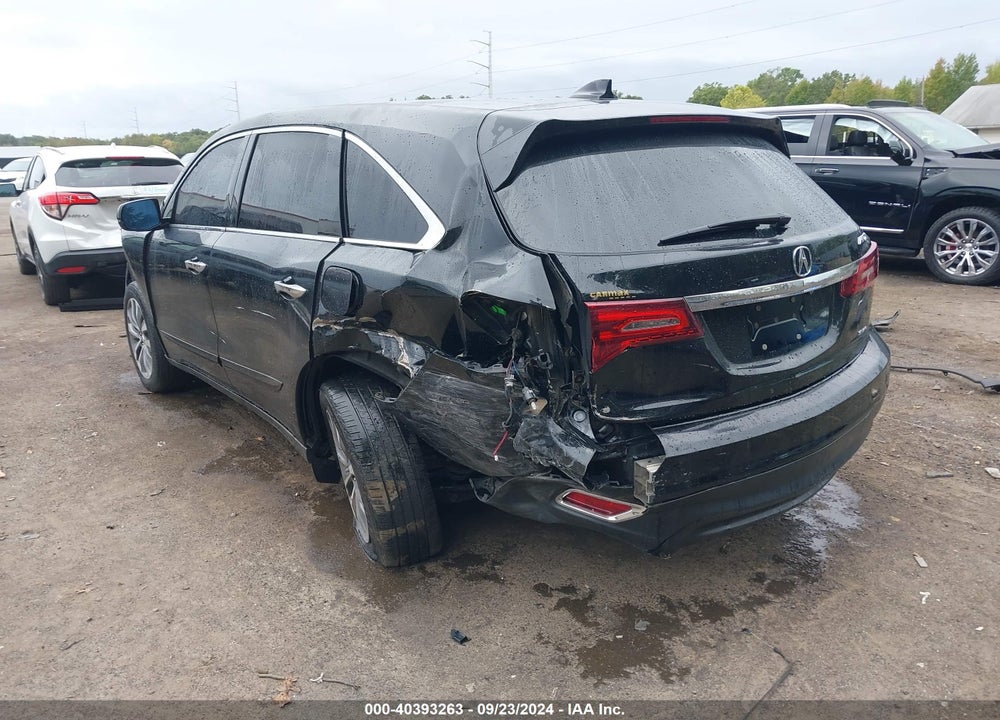 2015 ACURA MDX TECHNOLOGY PACKAGE VIN: 5FRYD4H47FB002116