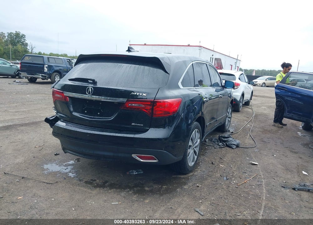 2015 ACURA MDX TECHNOLOGY PACKAGE VIN: 5FRYD4H47FB002116