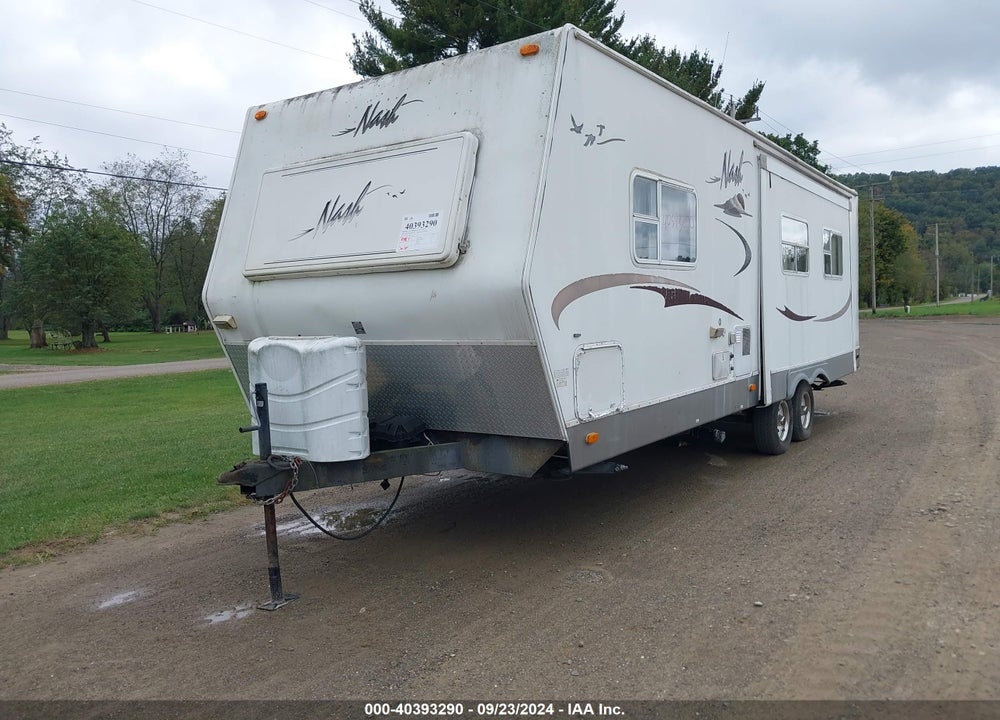 2007 NORTHWOOD NASH TRAVEL TRAILER 27FT 1 SLD  WHITE VIN: 4N11T272970204483