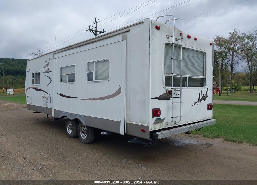 2007 NORTHWOOD NASH TRAVEL TRAILER 27FT 1 SLD  WHITE VIN: 4N11T272970204483