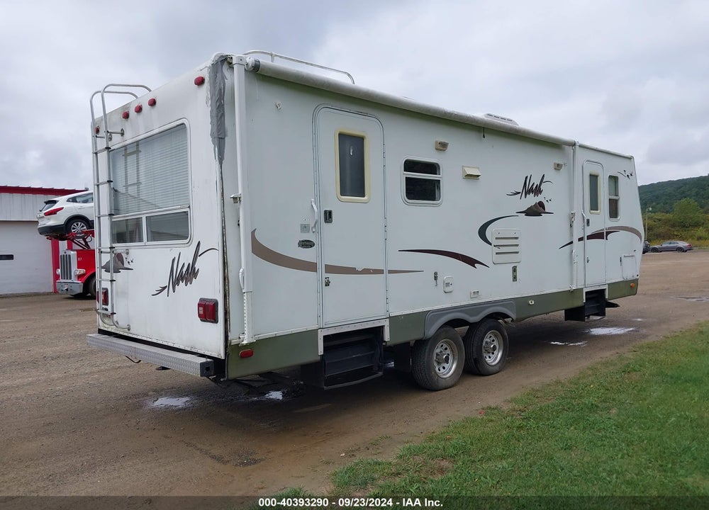 2007 NORTHWOOD NASH TRAVEL TRAILER 27FT 1 SLD  WHITE VIN: 4N11T272970204483