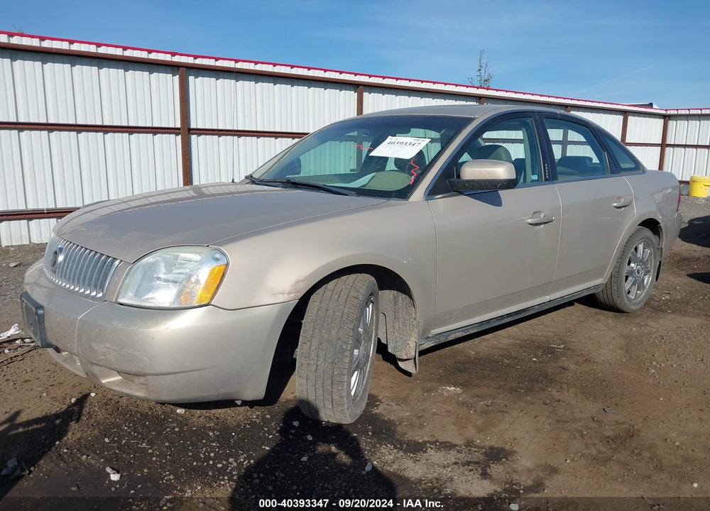 2007 MERCURY MONTEGO PREMIER VIN: 1MEHM43197G614208