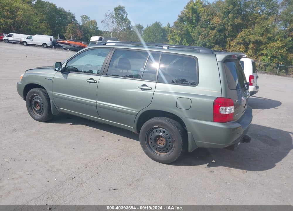 2007 TOYOTA HIGHLANDER HYBRID V6 VIN: JTEHW21AX70041777