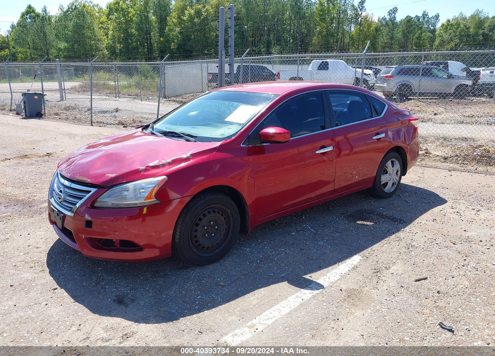 2013 NISSAN SENTRA SV VIN: 3N1AB7AP0DL638571