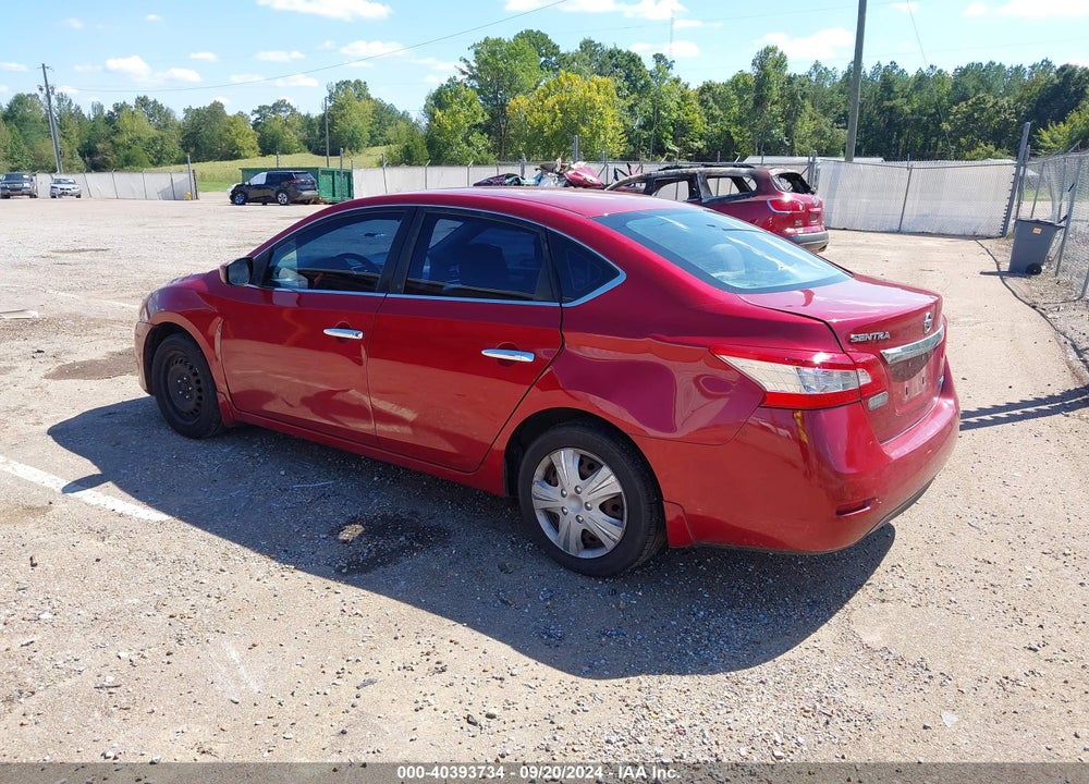 2013 NISSAN SENTRA SV VIN: 3N1AB7AP0DL638571