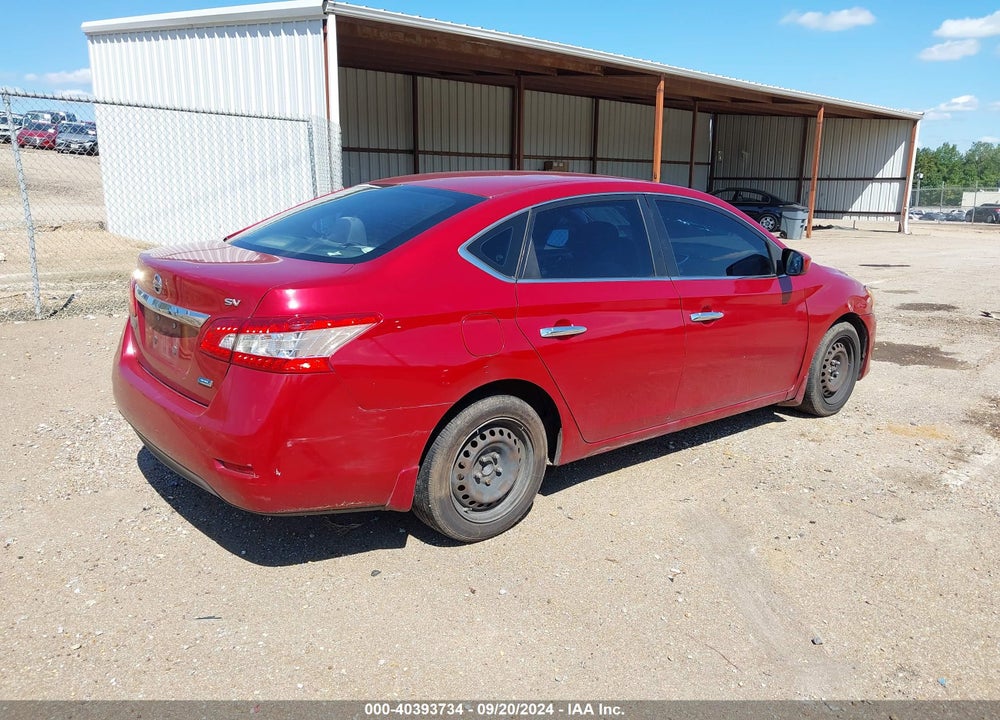 2013 NISSAN SENTRA SV VIN: 3N1AB7AP0DL638571