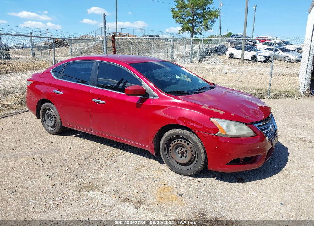 2013 NISSAN SENTRA SV VIN: 3N1AB7AP0DL638571