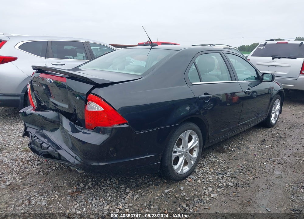 2012 FORD FUSION SE VIN: 3FAHP0HA5CR364582