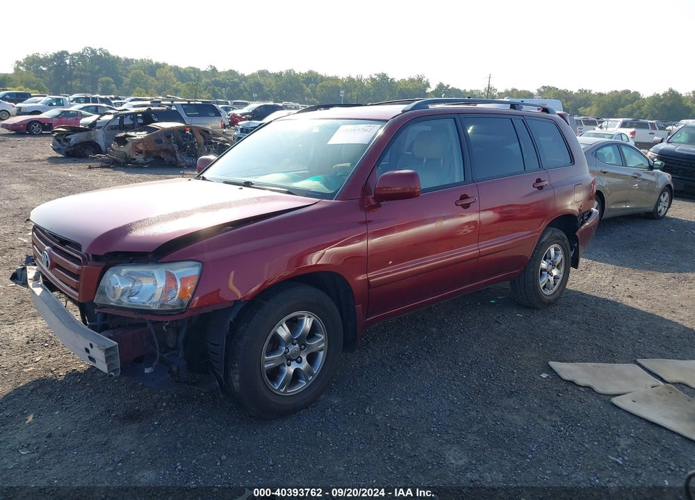 2007 TOYOTA HIGHLANDER V6 VIN: JTEGP21A670147247