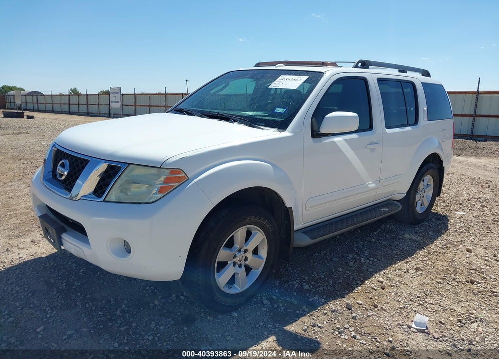 2008 NISSAN PATHFINDER SE VIN: 5N1AR18U38C652754
