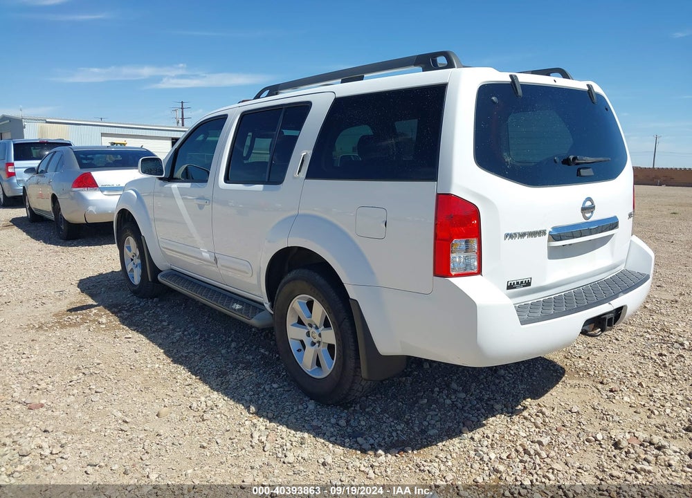 2008 NISSAN PATHFINDER SE VIN: 5N1AR18U38C652754