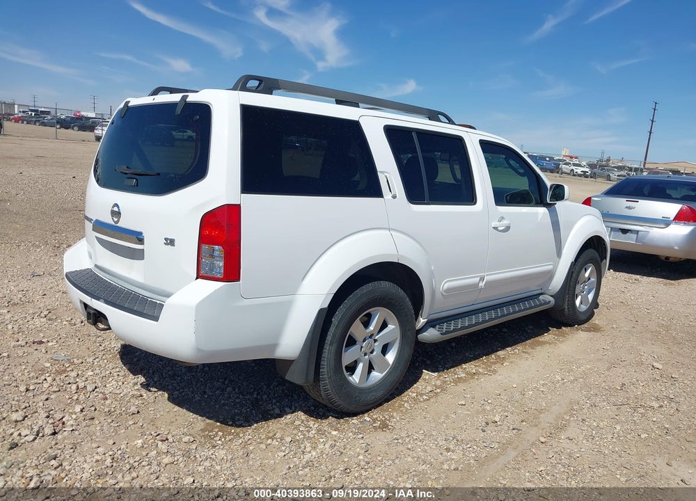 2008 NISSAN PATHFINDER SE VIN: 5N1AR18U38C652754