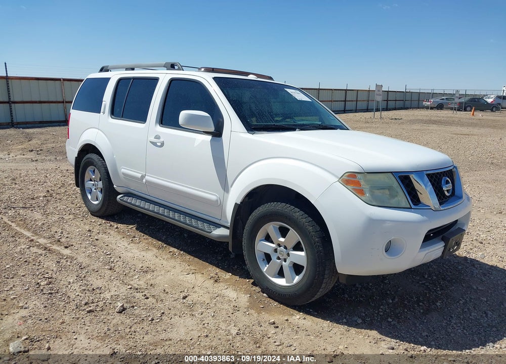 2008 NISSAN PATHFINDER SE VIN: 5N1AR18U38C652754