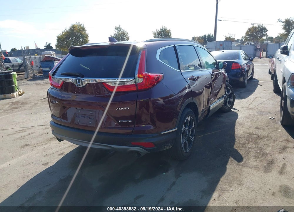 2019 HONDA CR-V TOURING VIN: 7FARW2H9XKE012167
