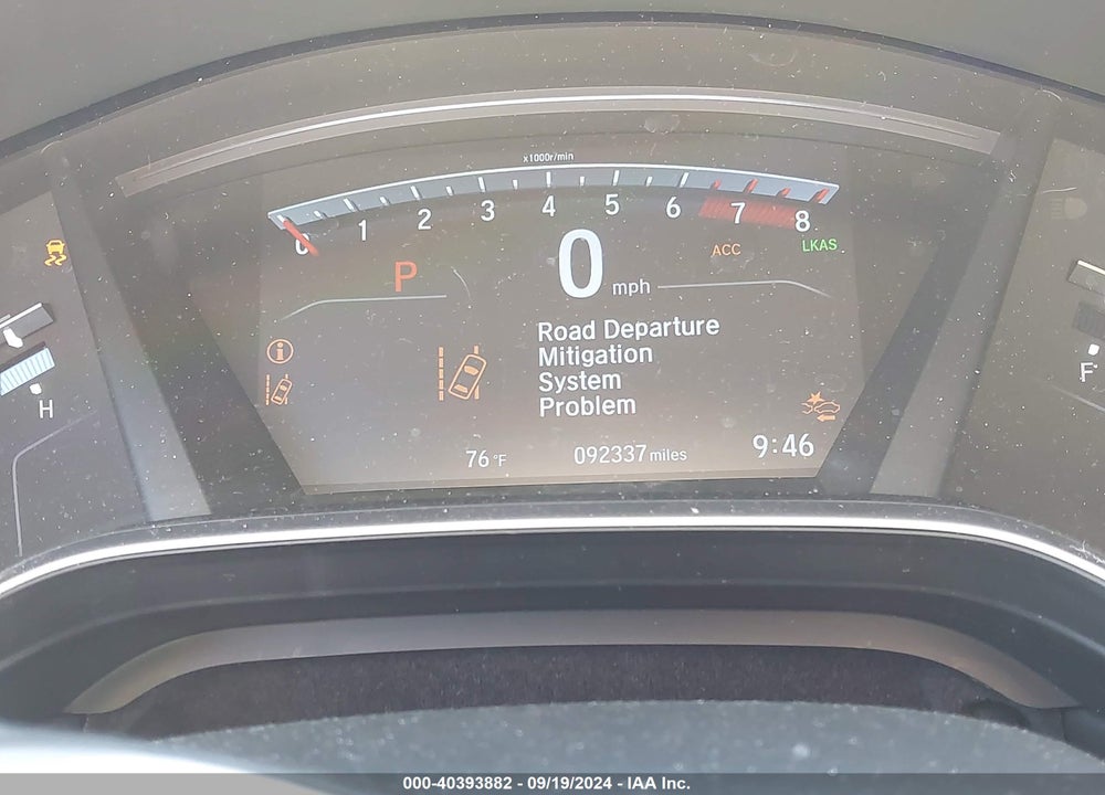 2019 HONDA CR-V TOURING VIN: 7FARW2H9XKE012167
