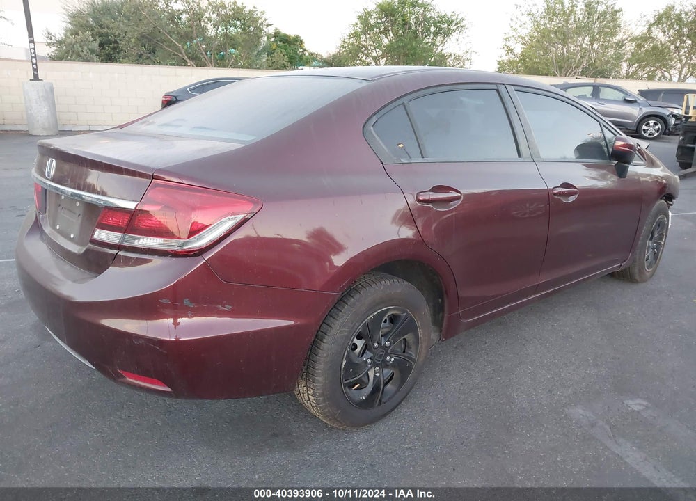 2014 HONDA CIVIC LX VIN: 19XFB2F50EE239081