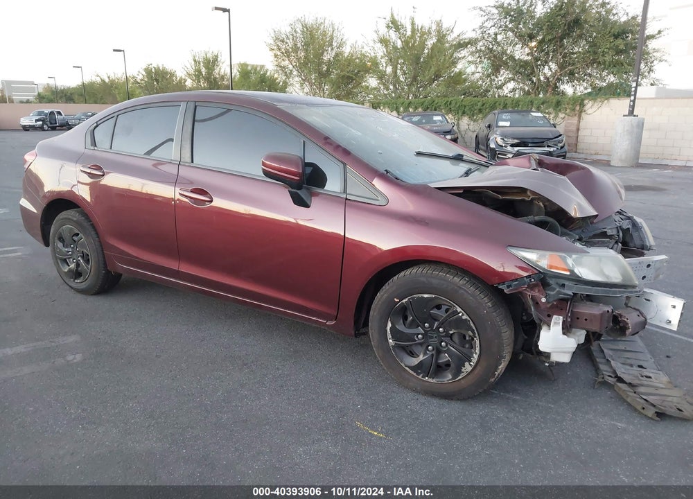 2014 HONDA CIVIC LX VIN: 19XFB2F50EE239081
